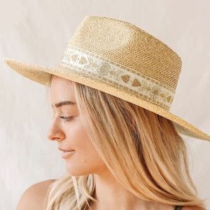 Lack of Color Straw Fedora Hat NWT